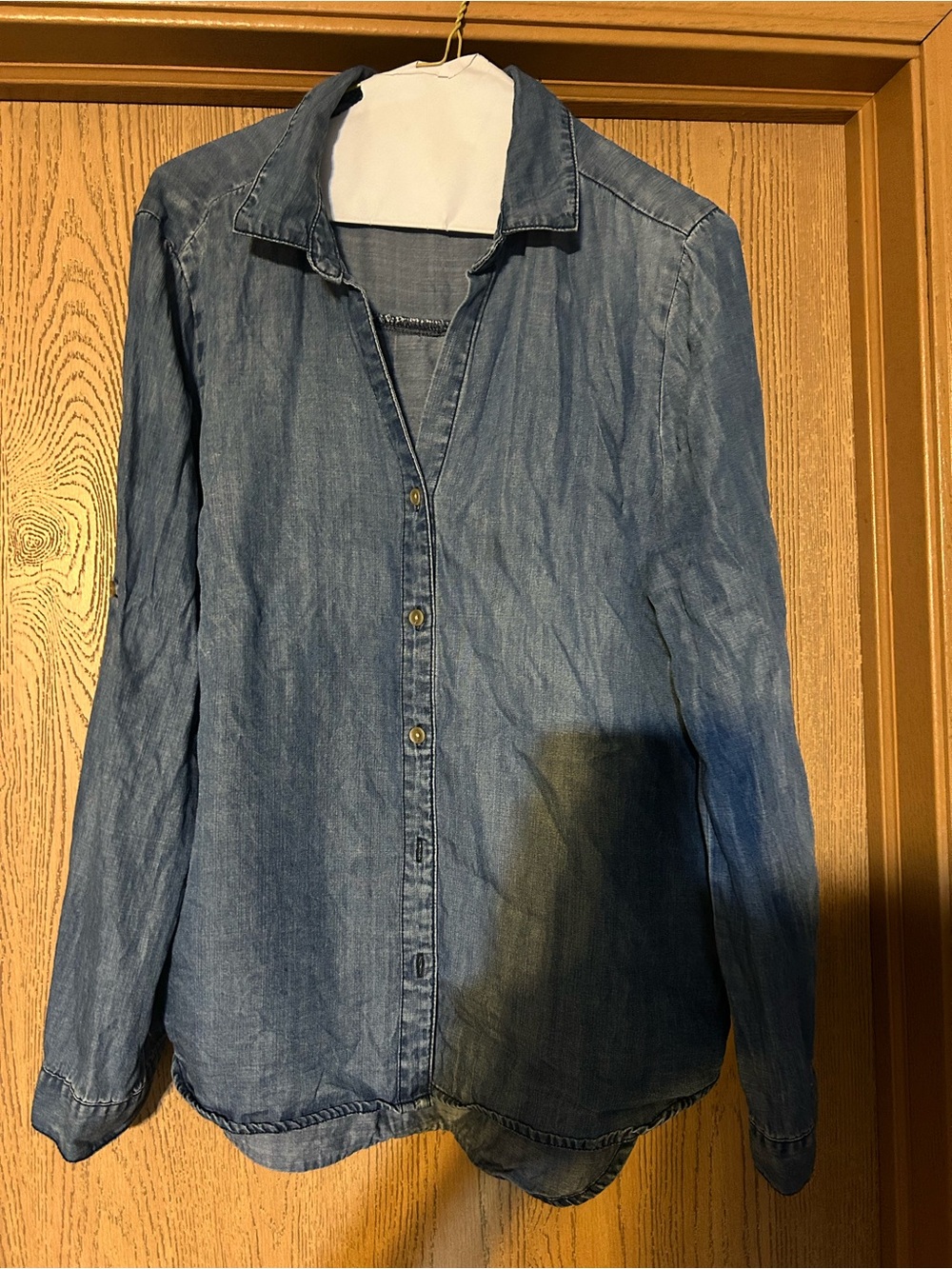 Velvet Heart Blue Denim Button-Up Shirt